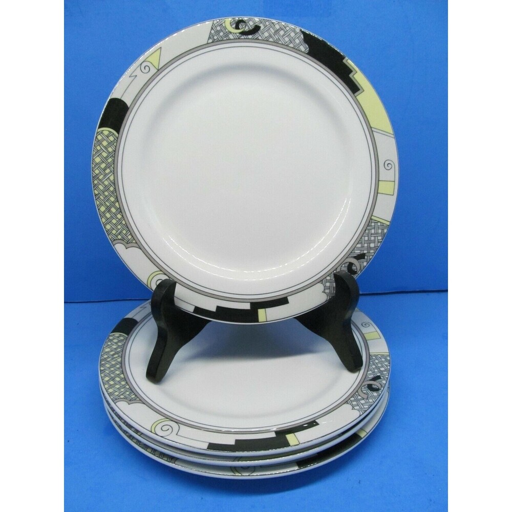 Mikasa Ultima Scenario 7 3/4" Salad Plates Set Of 4 read
